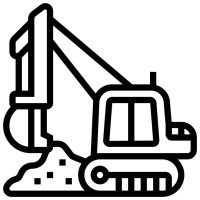 Icône machine construction